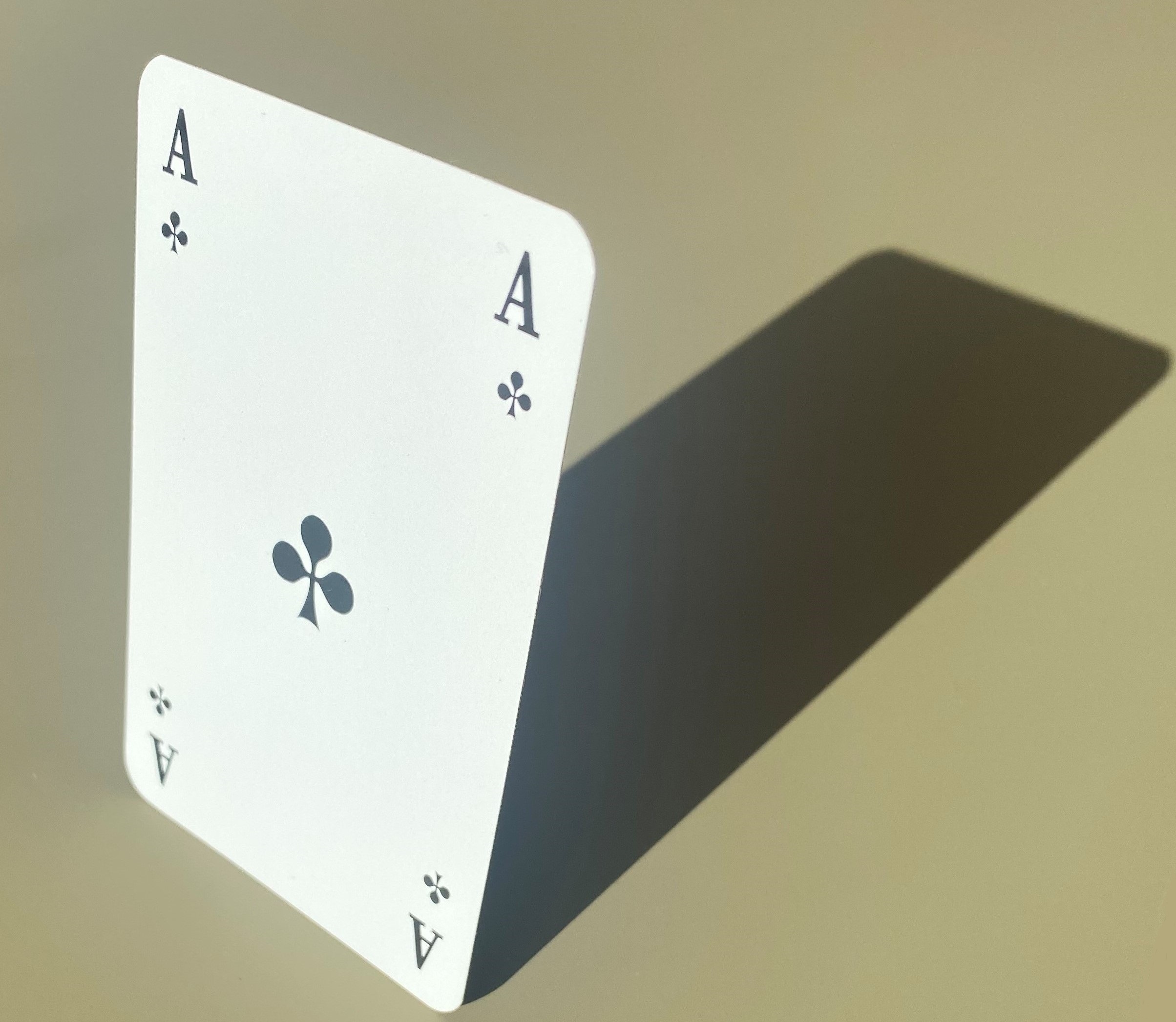Ace of spades as symbol for luck 